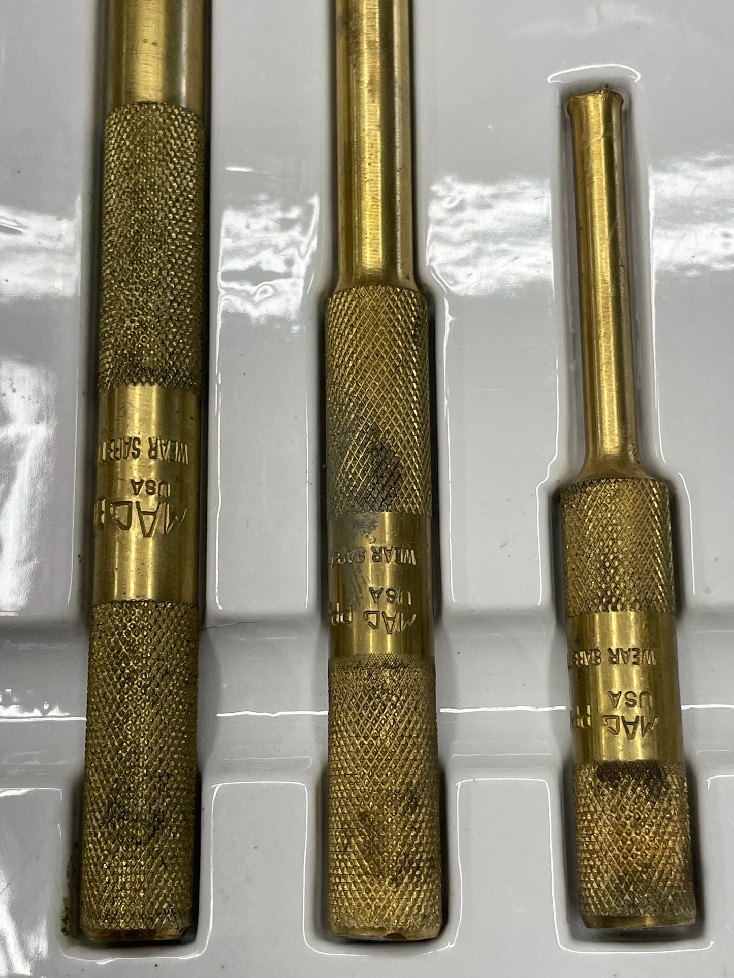 Mac Brass Pin Punch Set 3pc USA SBP3PT