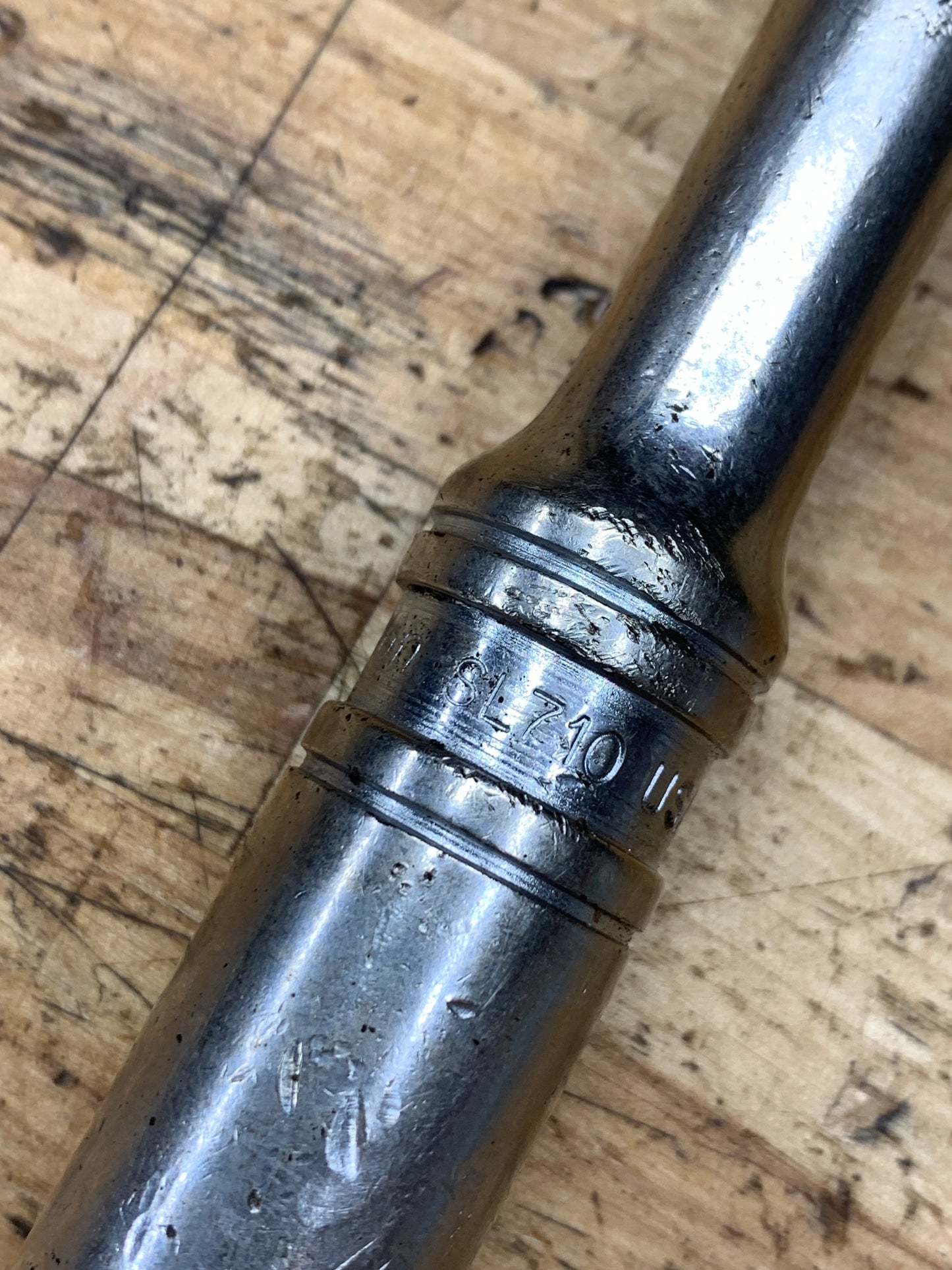 Snap On 1/2" Vintage 1985 Chrome Handle Ratchet USA SL710
