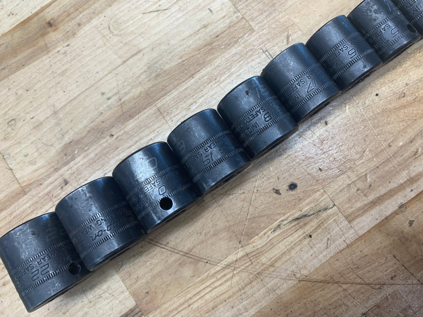 Snap On 3/8" Metric 12 Point Impact Shallow Socket Set 14pc