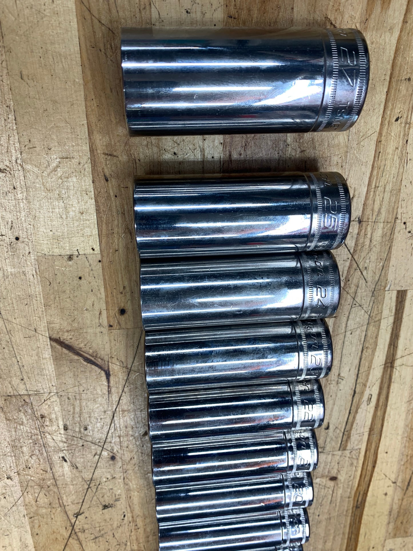 Snap On 1/2" Metric Deep Socket Set 17pc