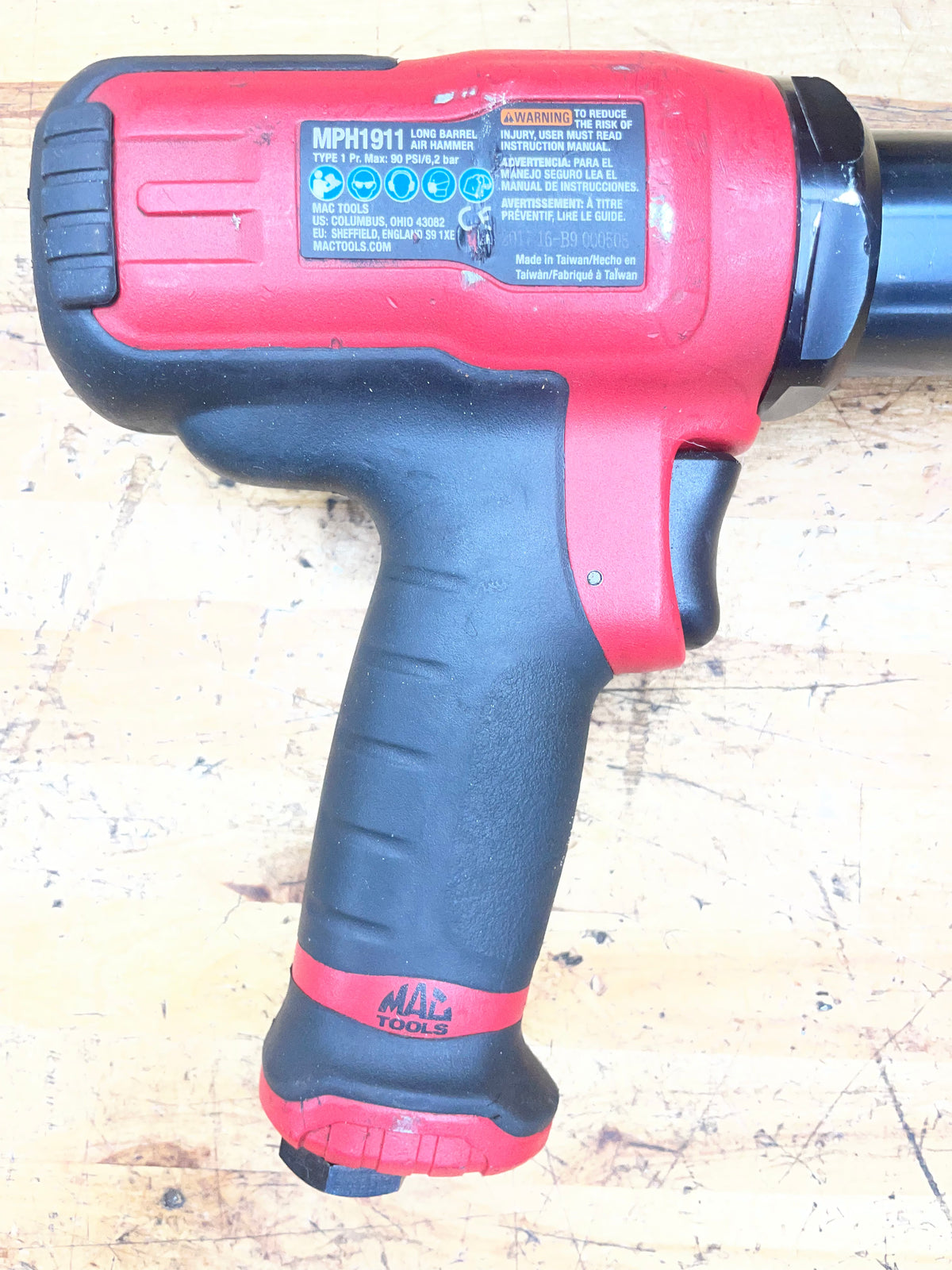 Mac Tools Long Barrel Air Hammer MPH1911