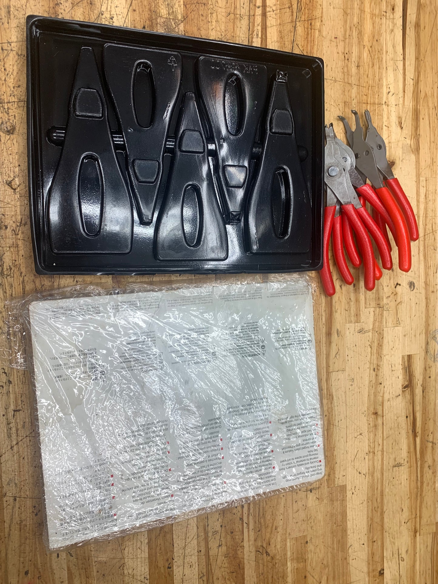 Snap On Snap Ring Plier Tray Set 5pc USA SRPC105