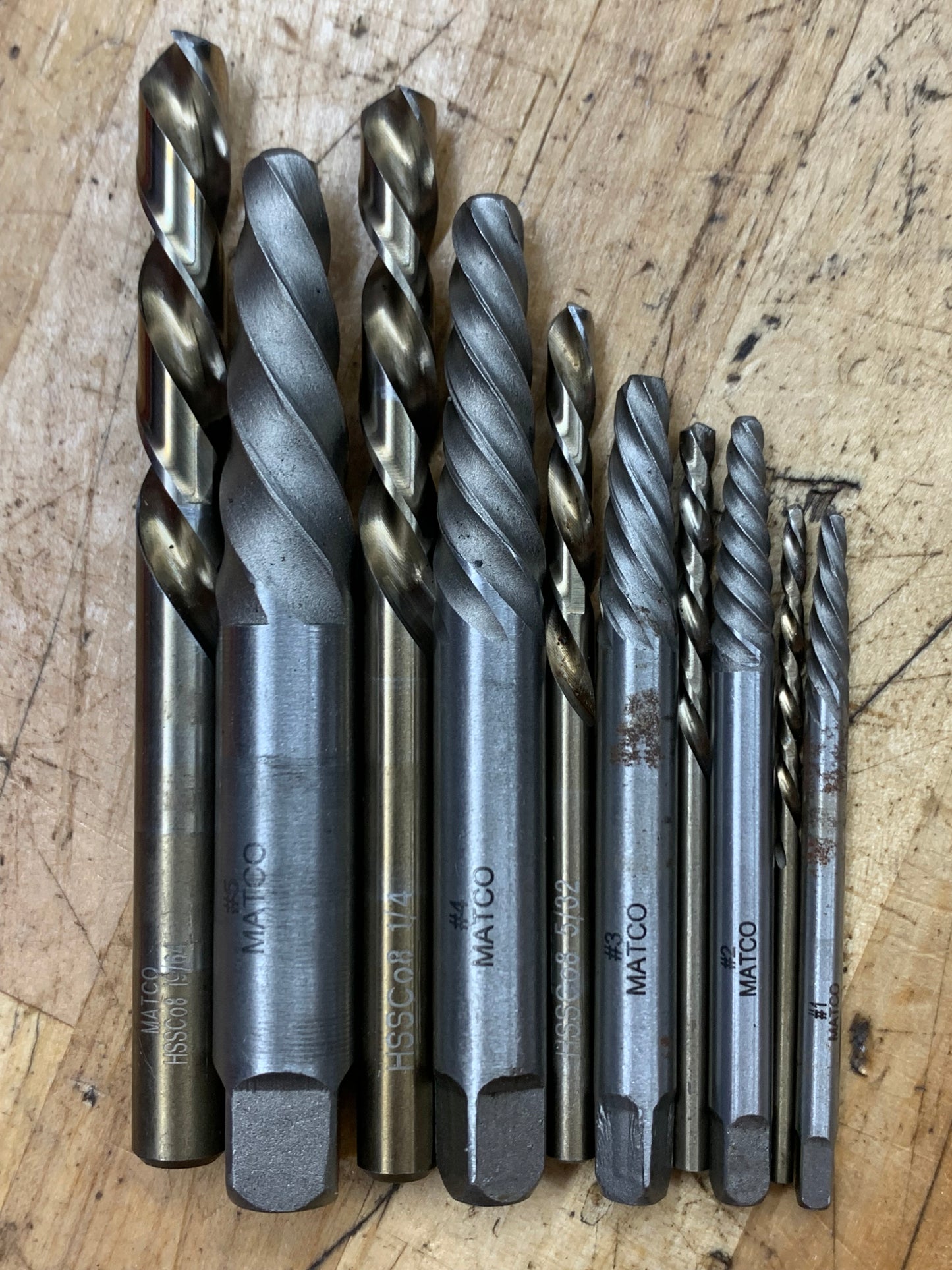 Matco Broken Bolt Extractor Set LIKE NEW DEK10A