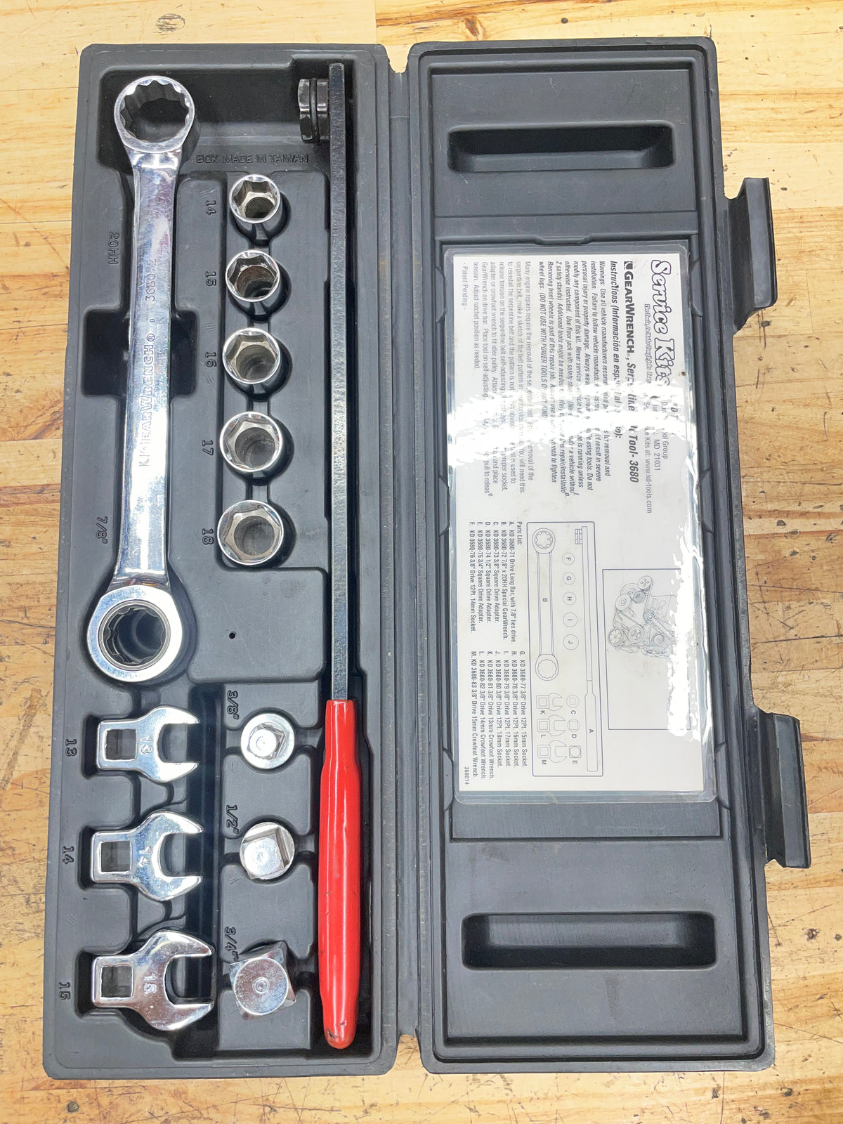Gearwrench (KD) Serpentine Fan Belt Removal Tool 3680