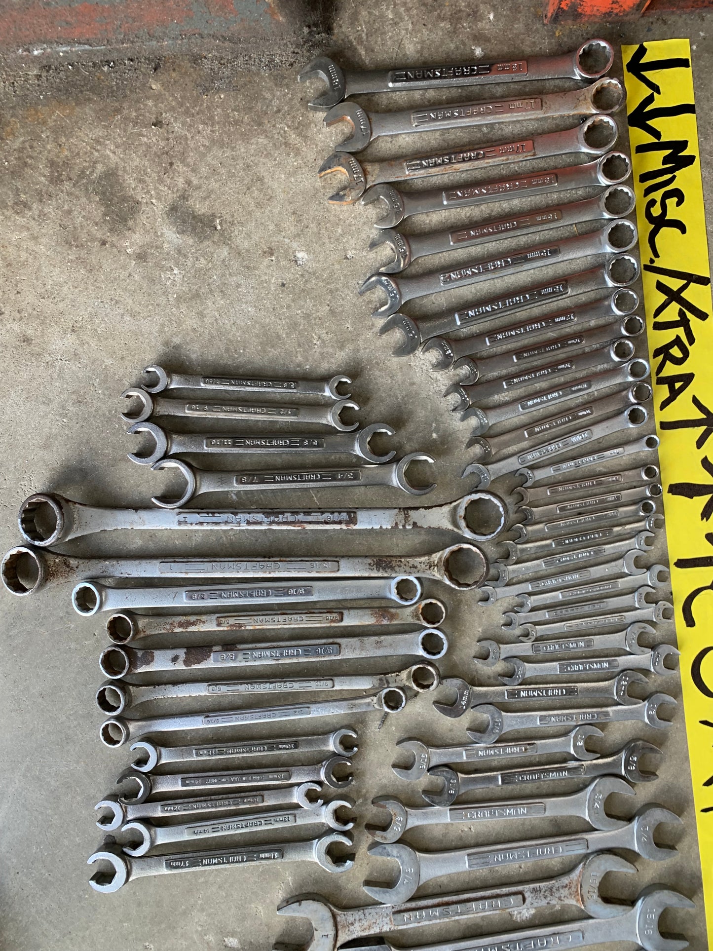 100% USA Craftsman Massive Tool Lot 13 COMPLETE WRENCH SETS SAE & Metric 196Pc
