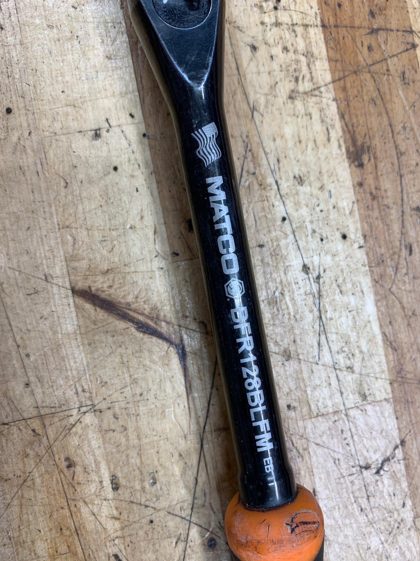 Matco 3/8" Locking Flex Head Ratchet 88 Fine Tooth Orange BFR128BLFM USA