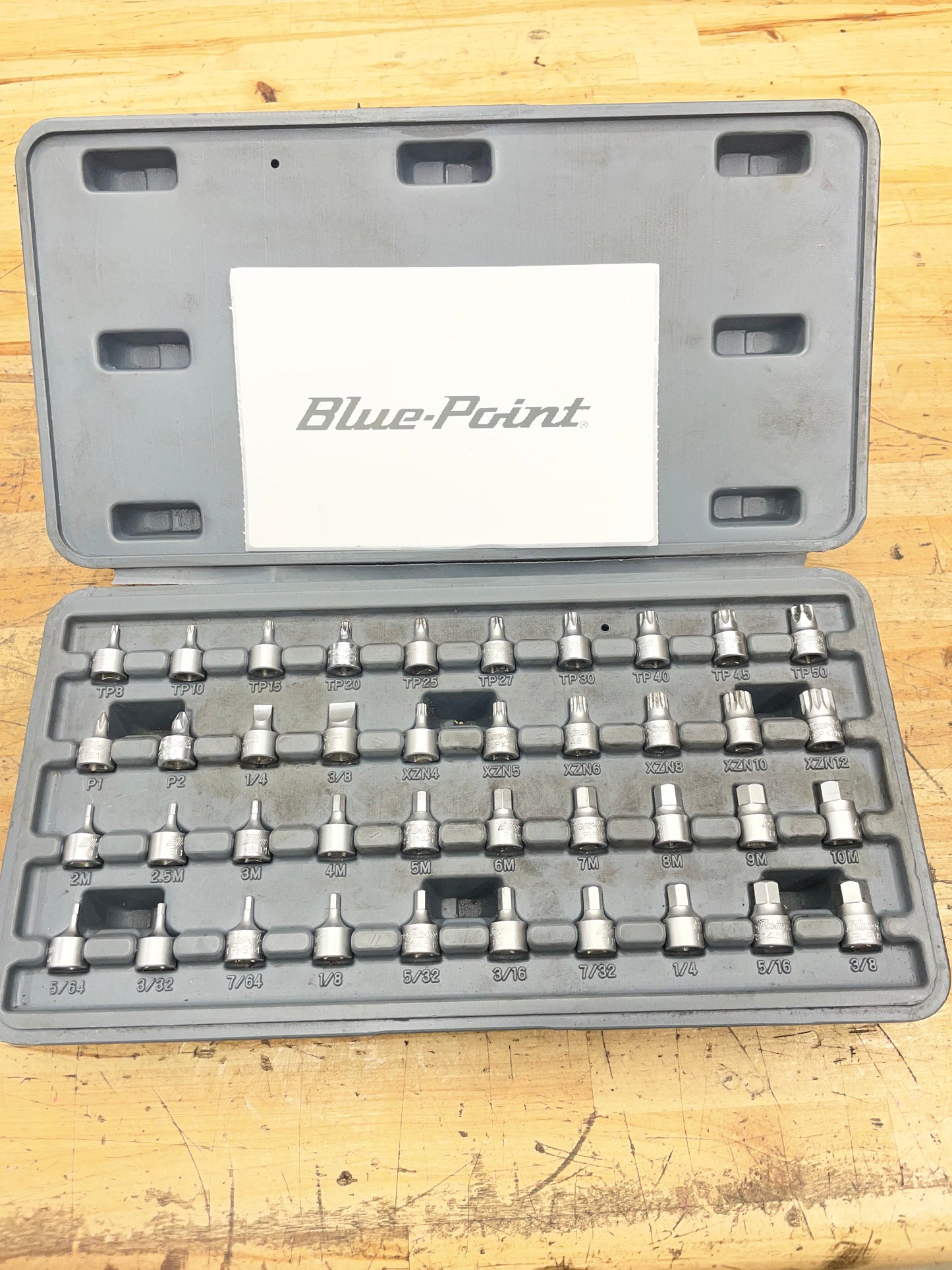 Blue Point Stubby Low Profile Bit Socket Set Torx/Hex/Phillips/Etc BLPBSS40