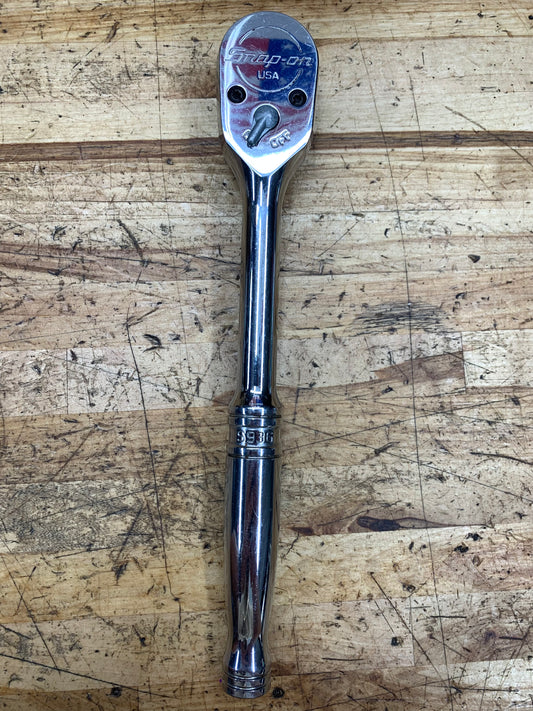 Snap On 1/2" Chrome Handle Ratchet USA S936
