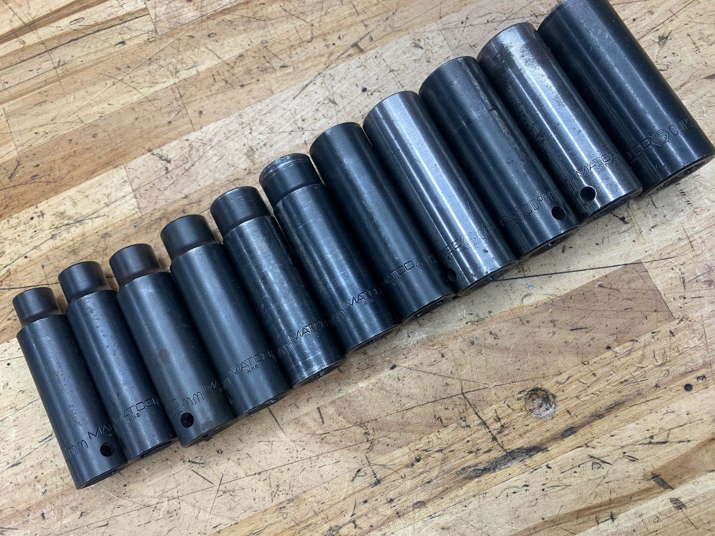 Matco 1/2” Metric Deep Impact Socket Set 11pc 10-21mm
