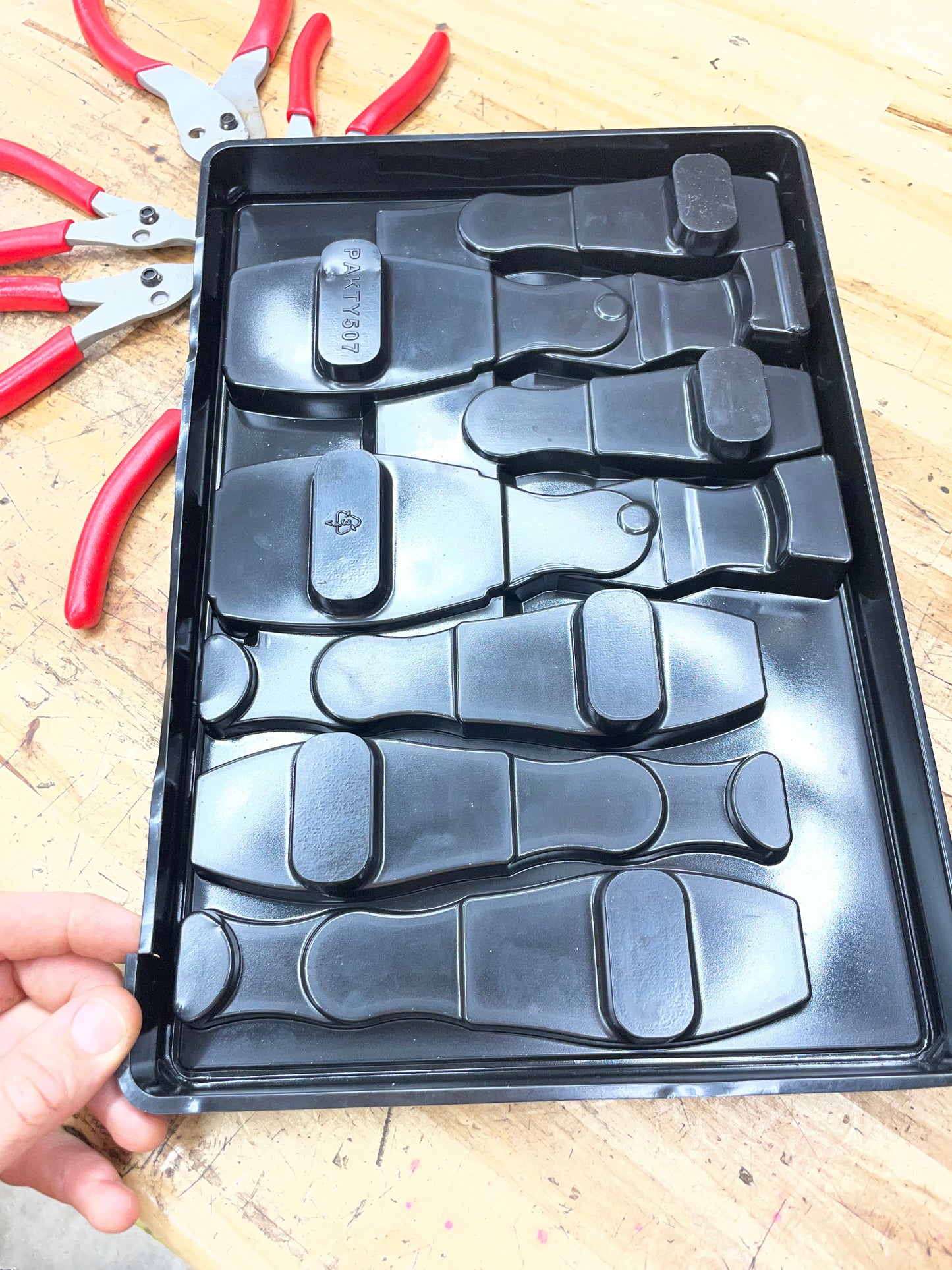 Snap On Snap Ring Pliers Tray 7pc New Detent Pin Hinge USA SRPCR107