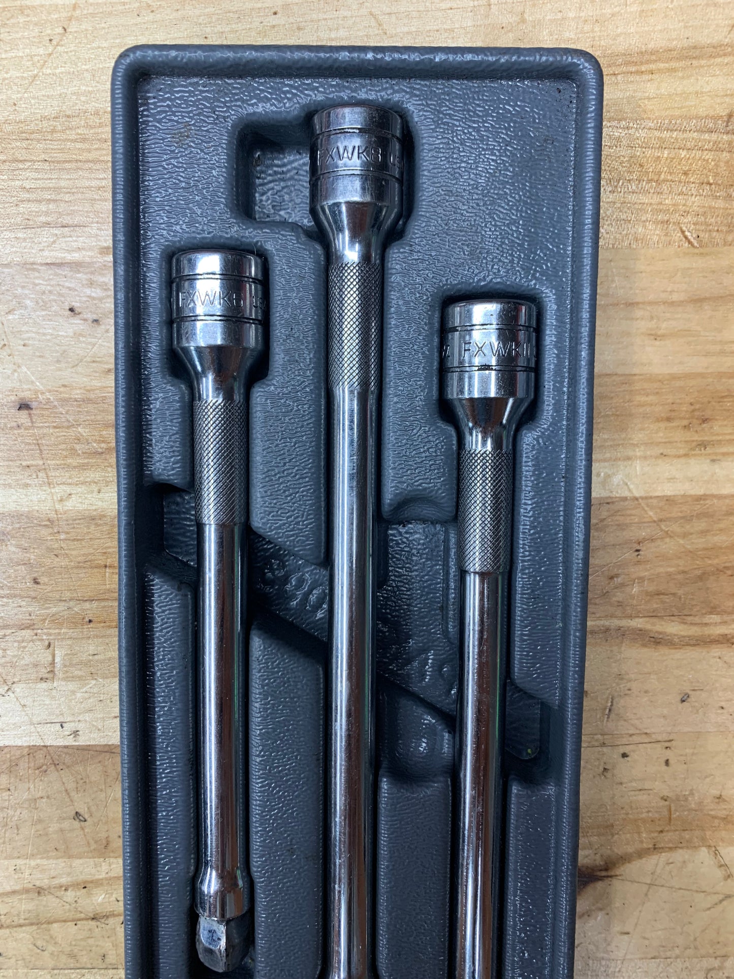 Snap On 3/8” Wobble Extension Tray Set 6pc. USA 206AFXW