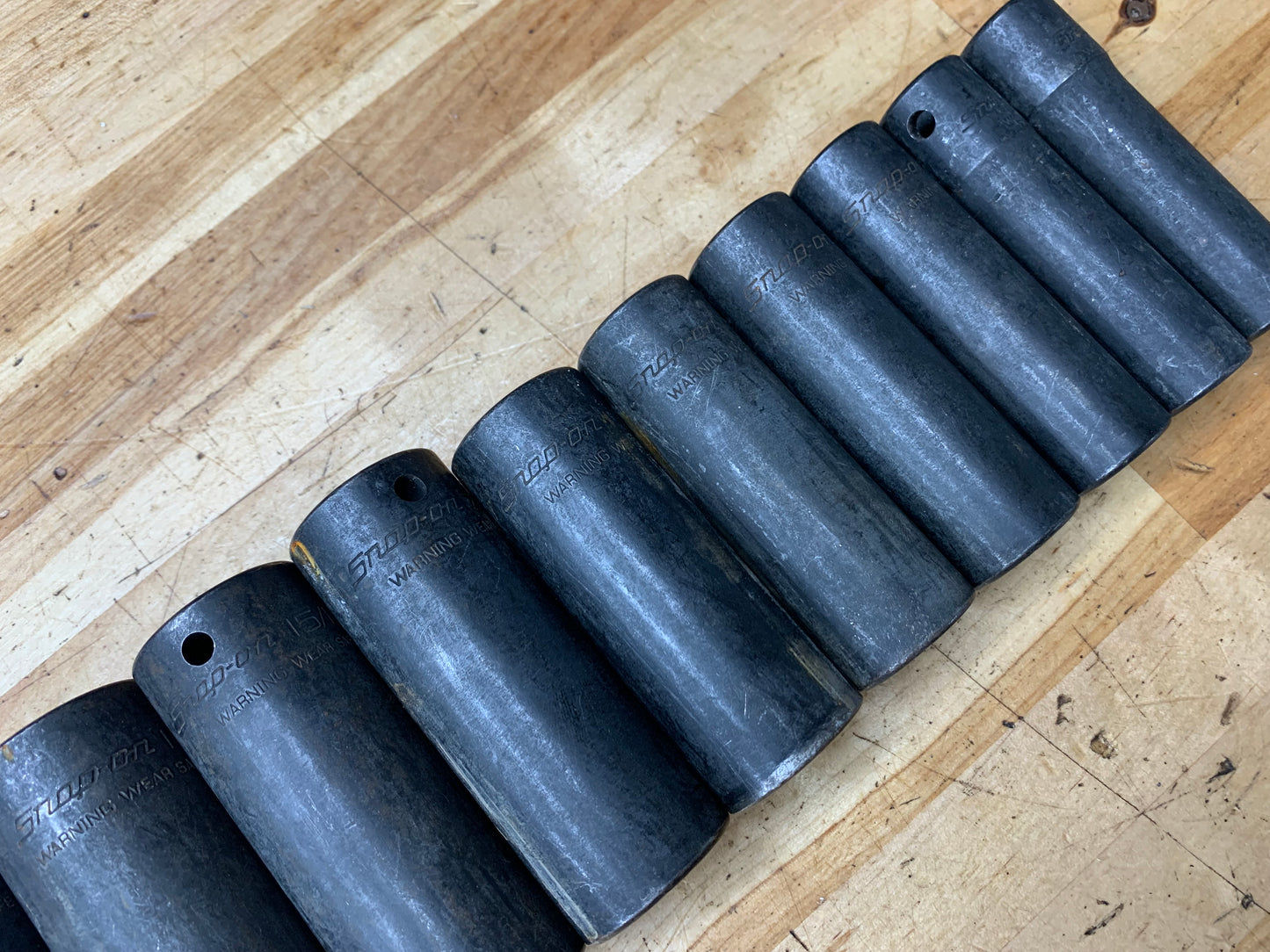 Snap On 1/2" SAE Deep Impact Socket Set 1/2"-1-1/4" 13pc USA 313SIMA