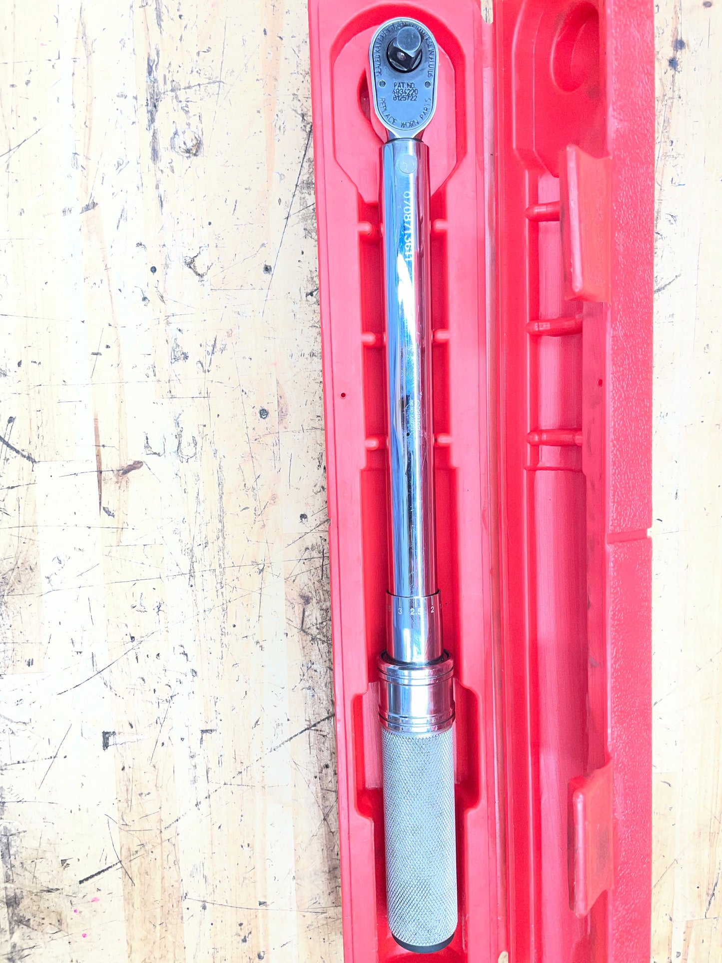 Snap On 3/8” Click Style Torque Wrench 20-100 Ft.Lb. USA QD2R100
