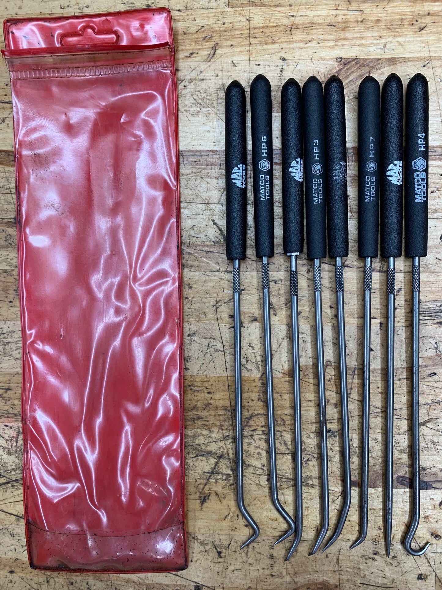 Matco and Mac Tools 8pc Hook and Pick Set Pouch