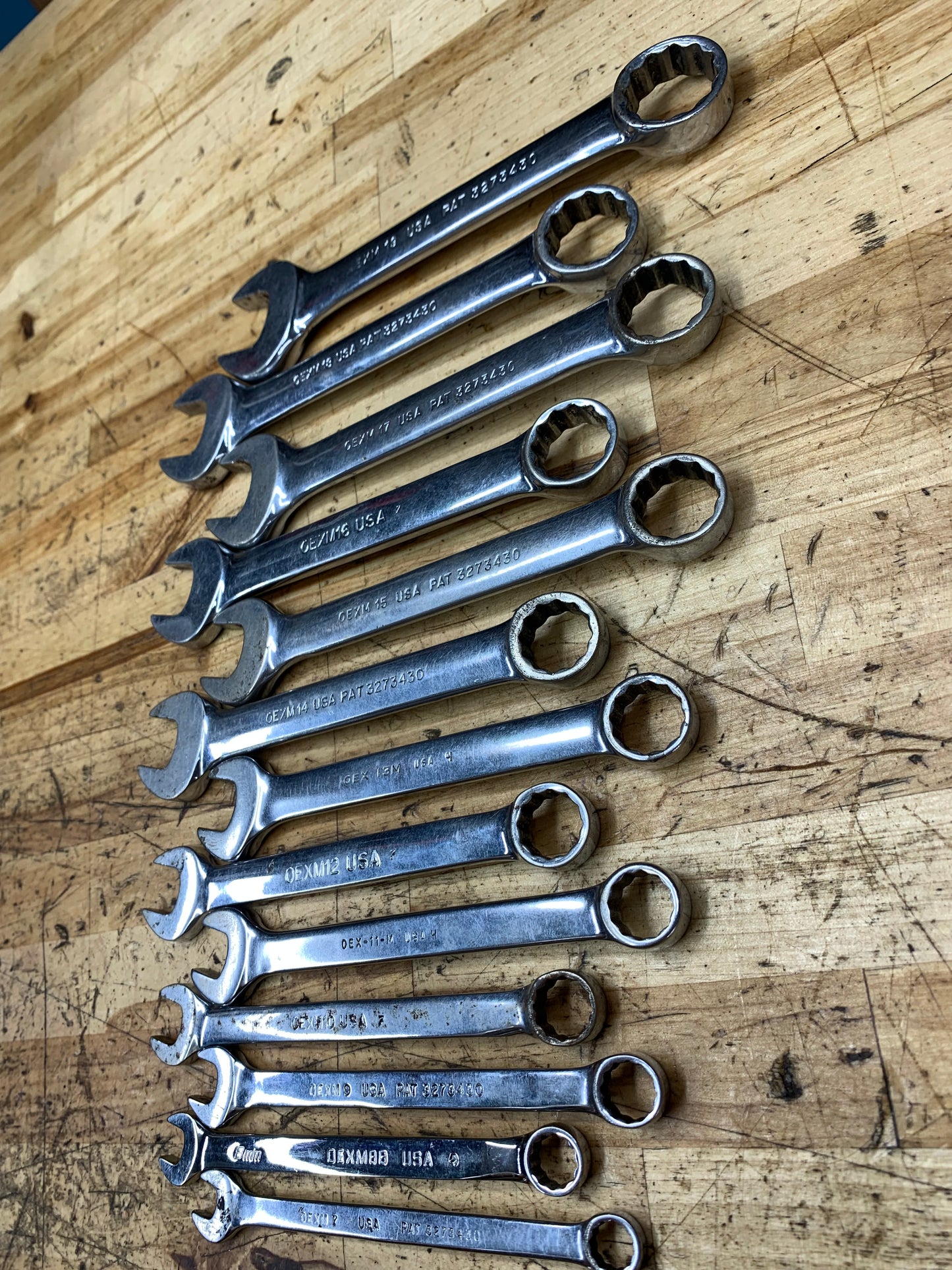 Snap On Metric Short Pattern Wrench Set 13pc 7-19mm USA