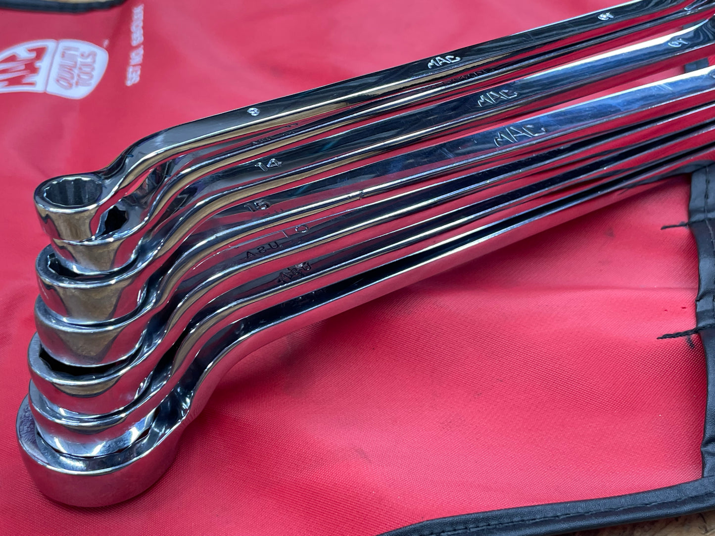 Mac Tools Metric Offset Box Wrench Set 7pc 8-24mm USA SBOL6K