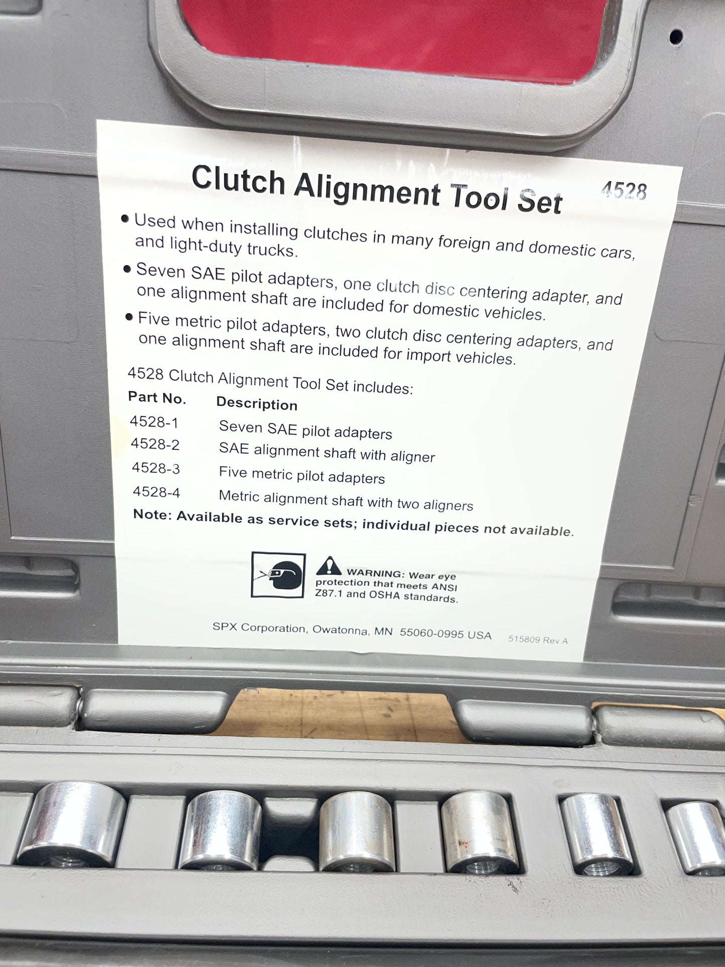 OTC Stinger Clutch Alignment Tool Set LIKE NEW 4528