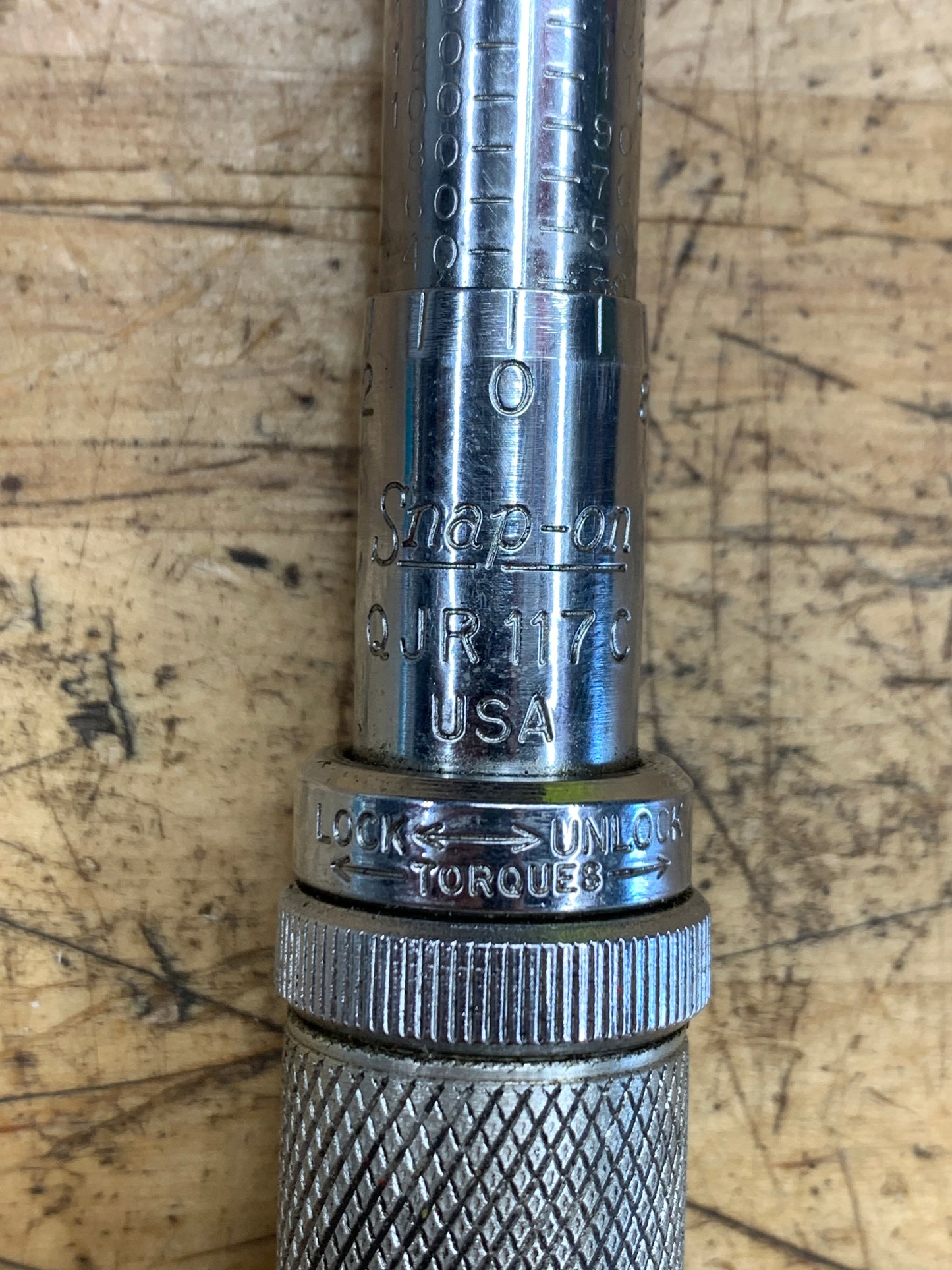 Snap On 1/4” Torque Wrench 30-200 in lb. USA QJR117C