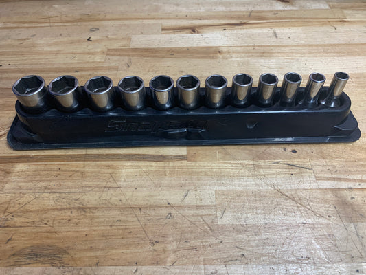 Snap On 3/8" Semi Deep Metric Socket Set  212YFSMSY