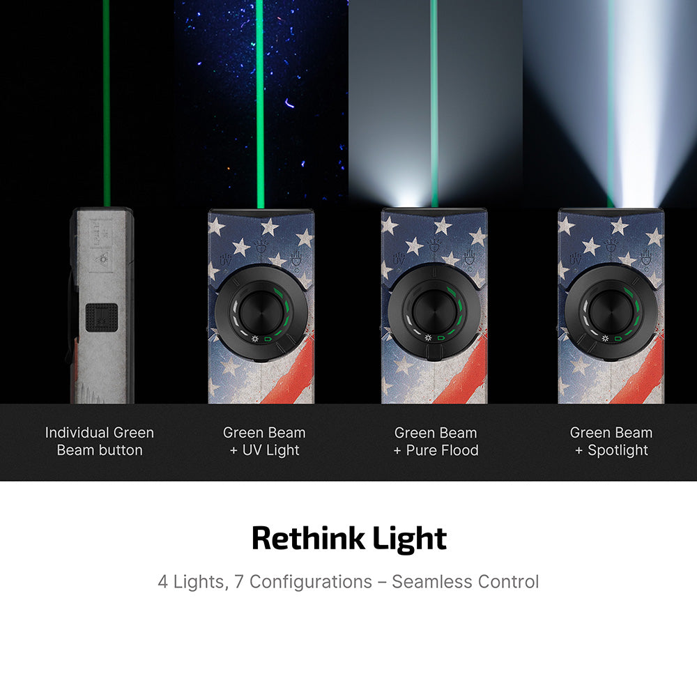 Olight ArkPro EDC Flashlight 1500 Lumens UV Laser Flat Unibody  USA 250 BRAND NEW