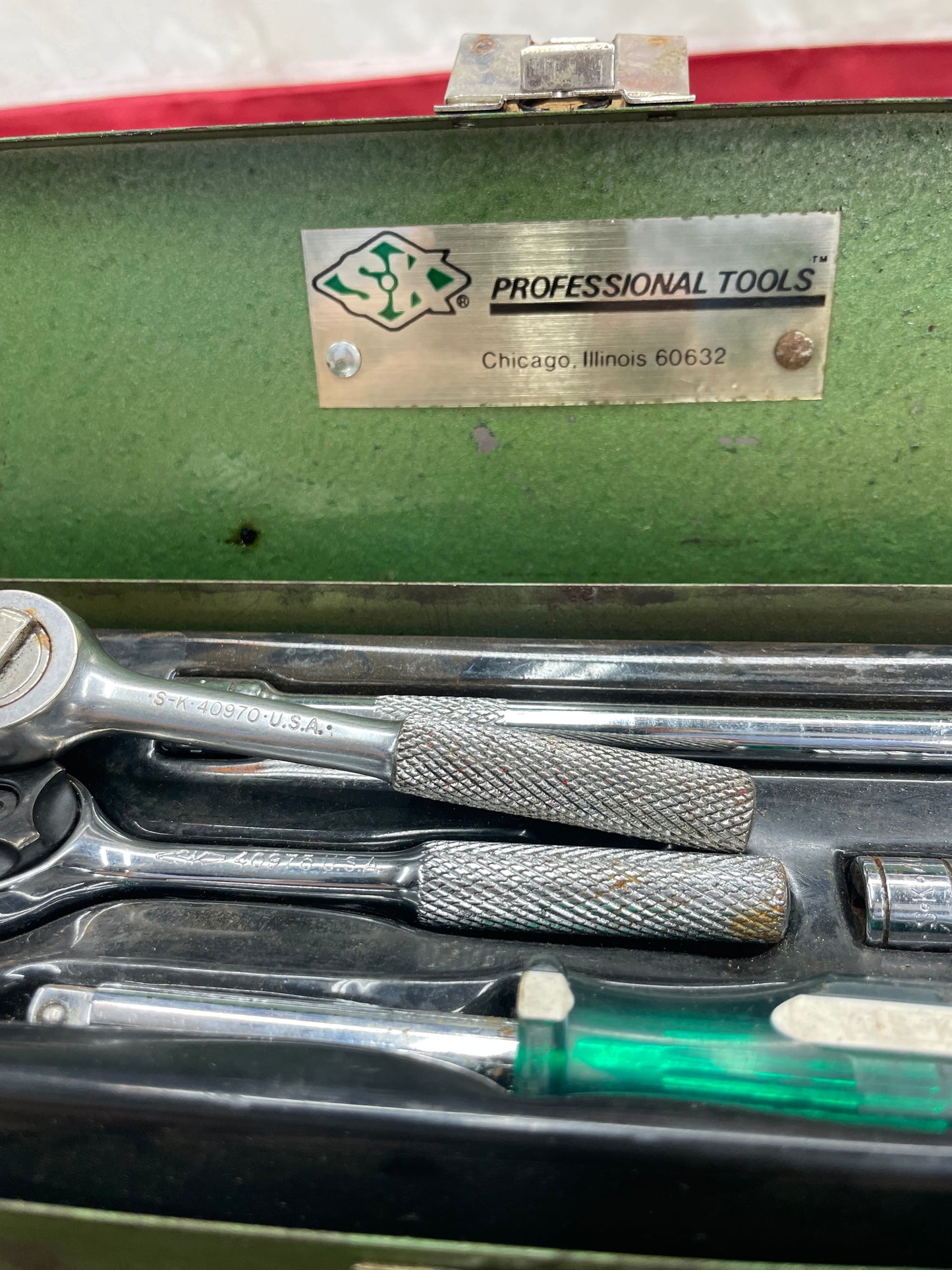 SK 1/4” Socket And Ratchet Set SAE/Metric USA