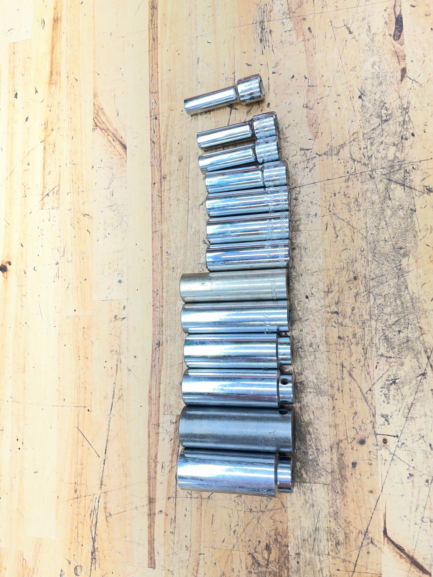 Mac* 3/8” Metric Deep Socket Set 13pc 7-19mm USA