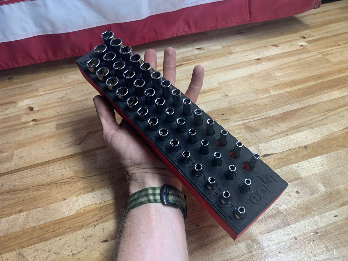 Snap On 1/4" Metric Master Socket Set in Foam. 142STMMSYFR1