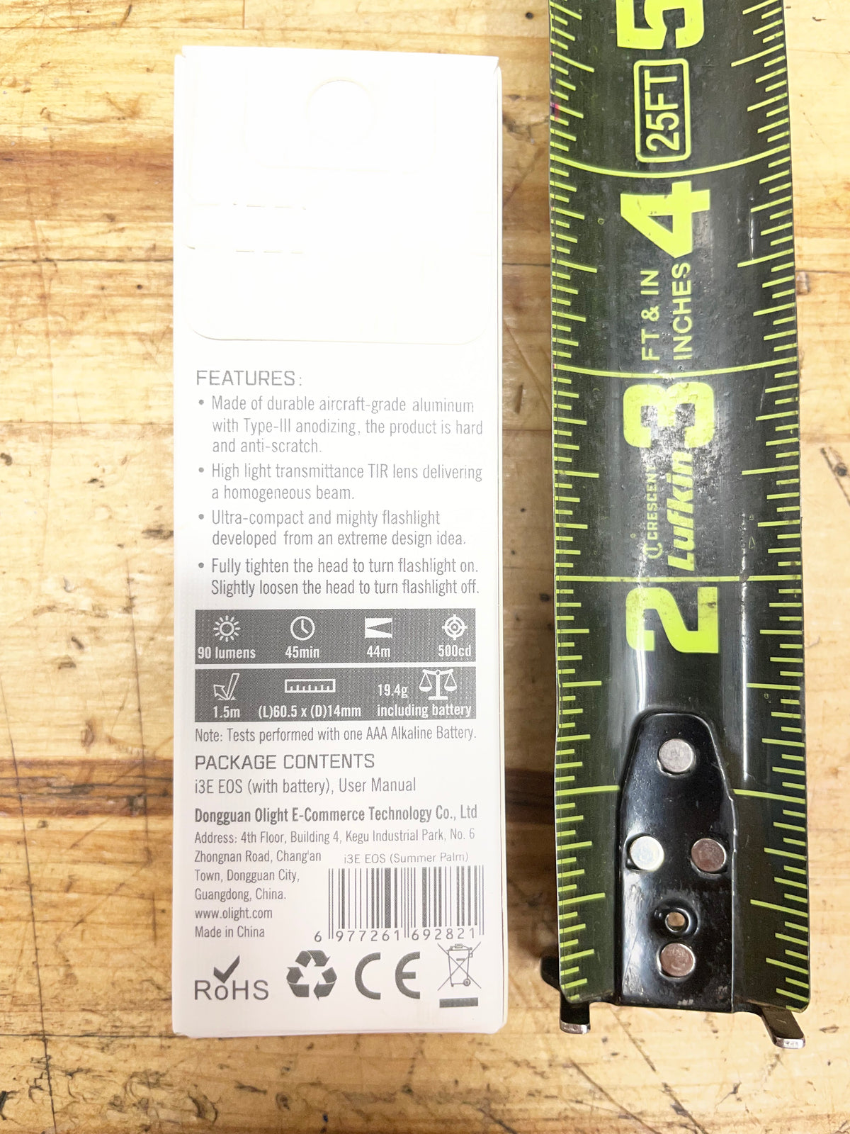 i3E EOS Keychain Flashlight Summer Palm BRAND NEW