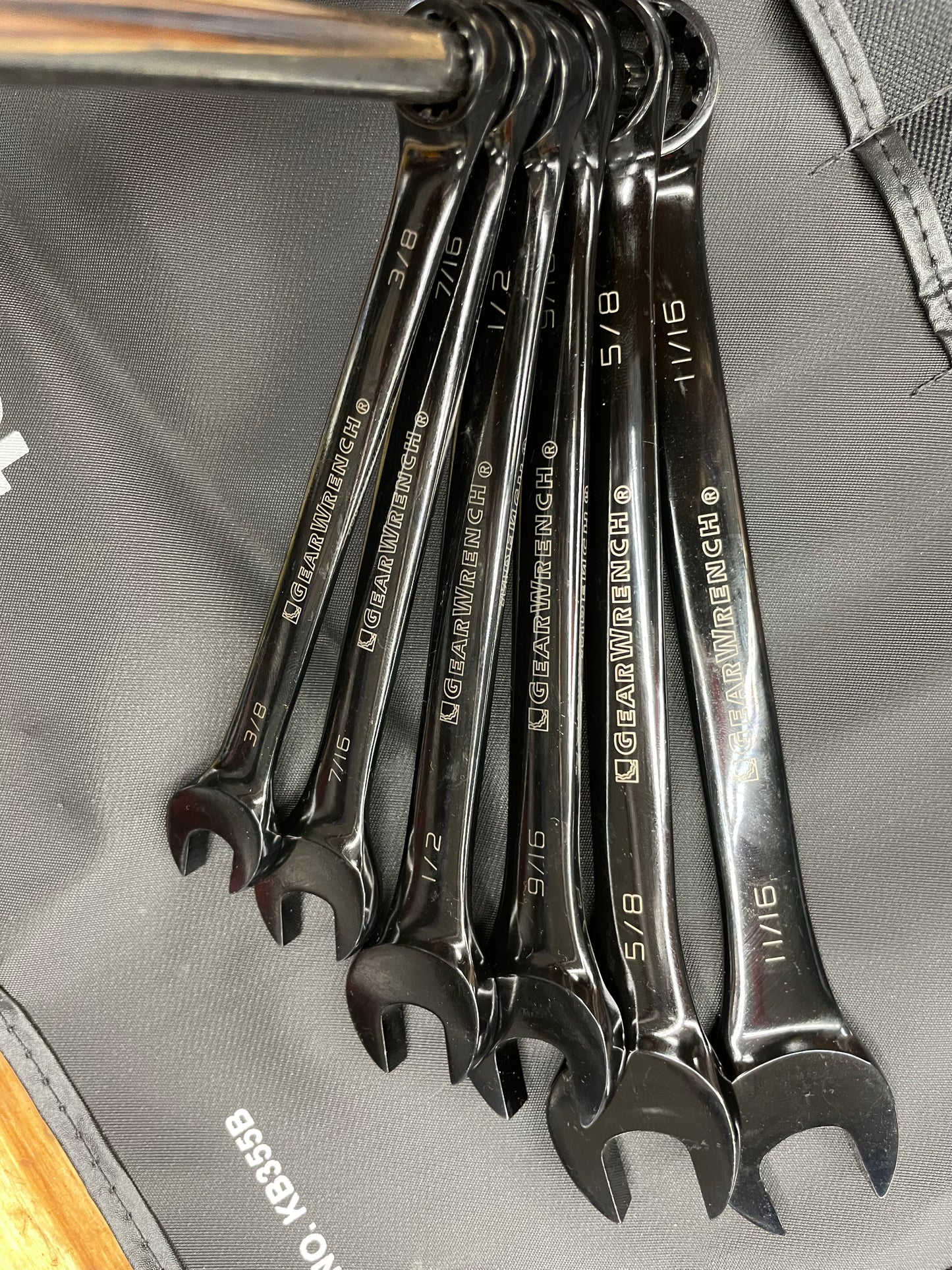 Gearwrench SAE Combo Wrench Set RARE Gloss Black 6pc 3/8”-11/16” BRAND NEW