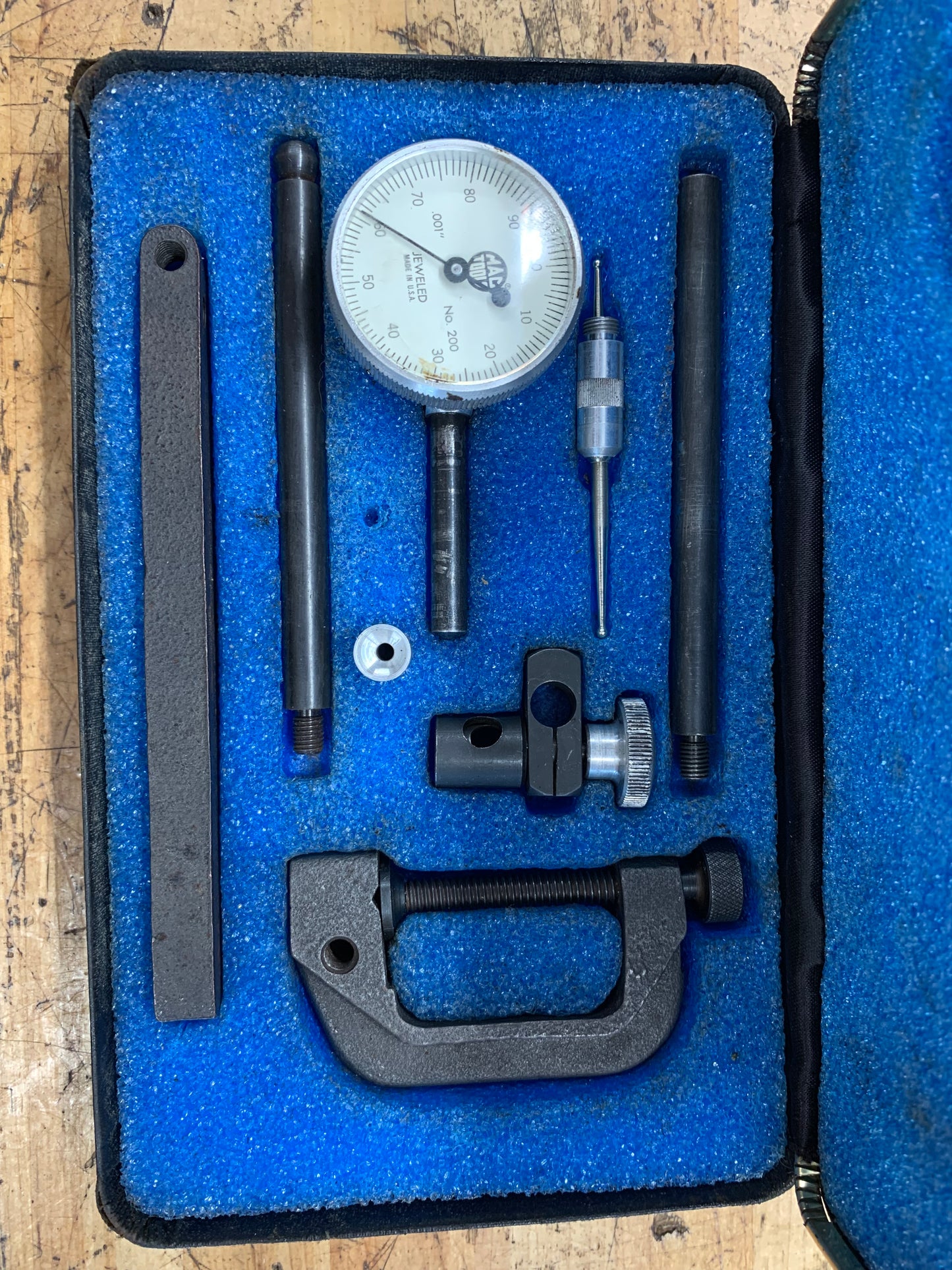 Mac Tools Vintage Dial Test Indicator Kit USA 200