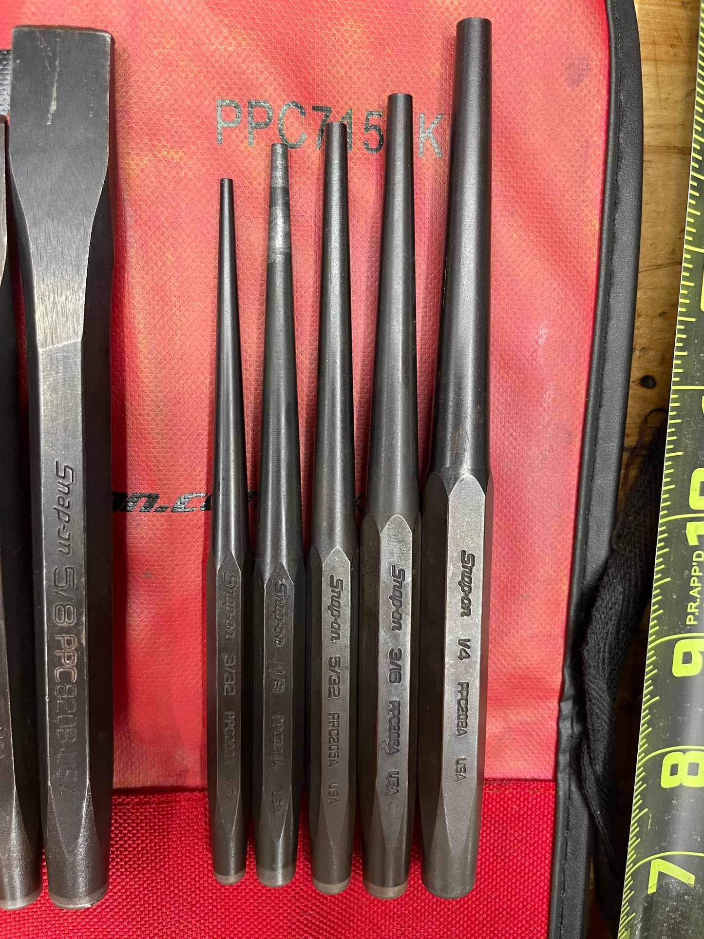 Snap On Punch/Chisel Set 15pc USA PPC715BK
