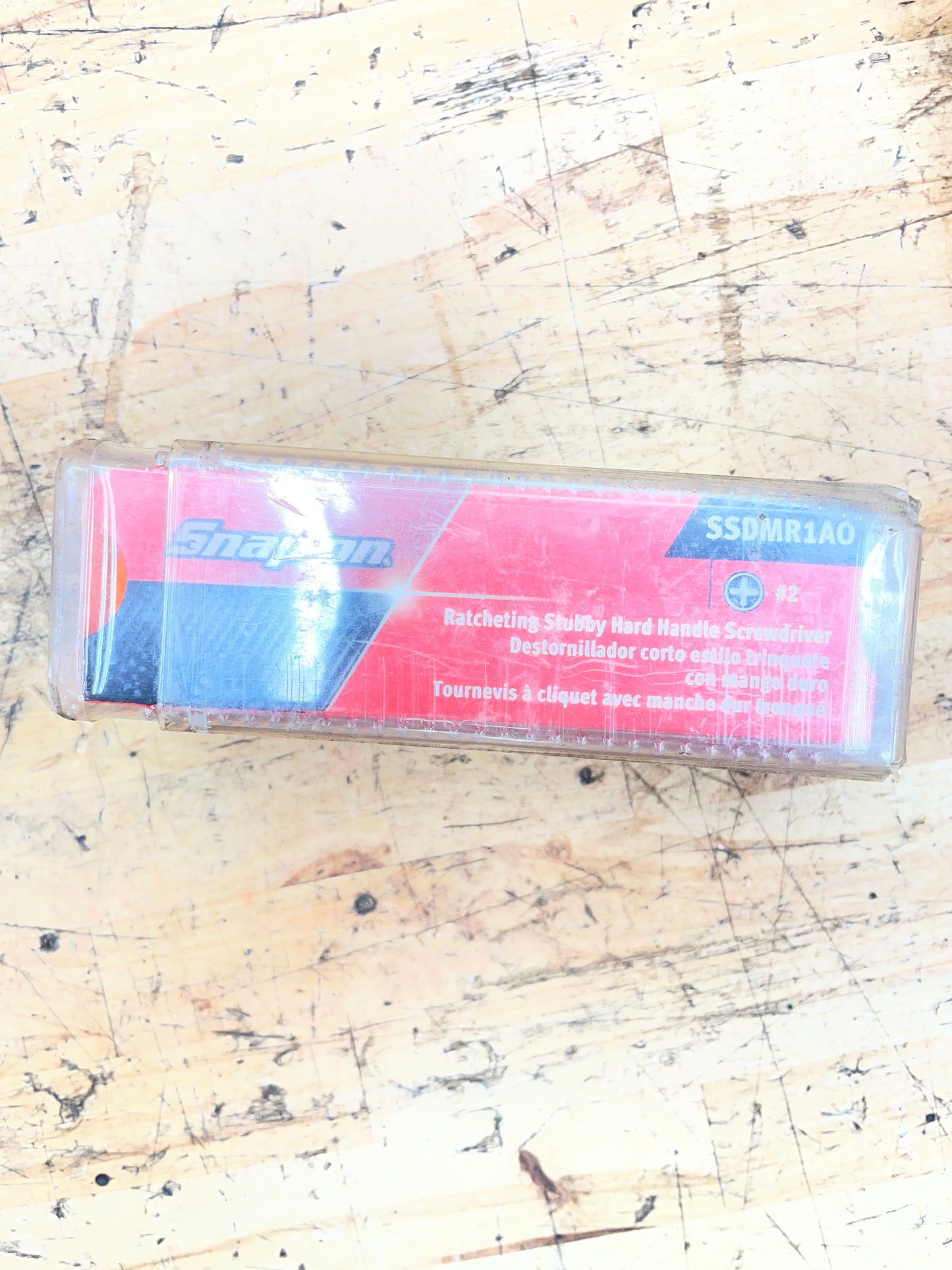 Snap On Stubby Ratcheting Screwdriver Orange Hard Handle USA BRAND NEW SSDMR1A
