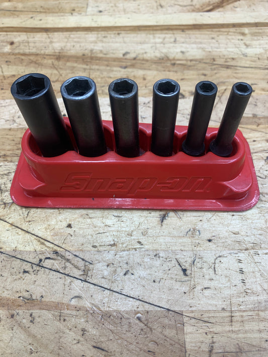 Snap On 1/4" SAE Deep Impact Socket Set 6pc USA 106SIMTM