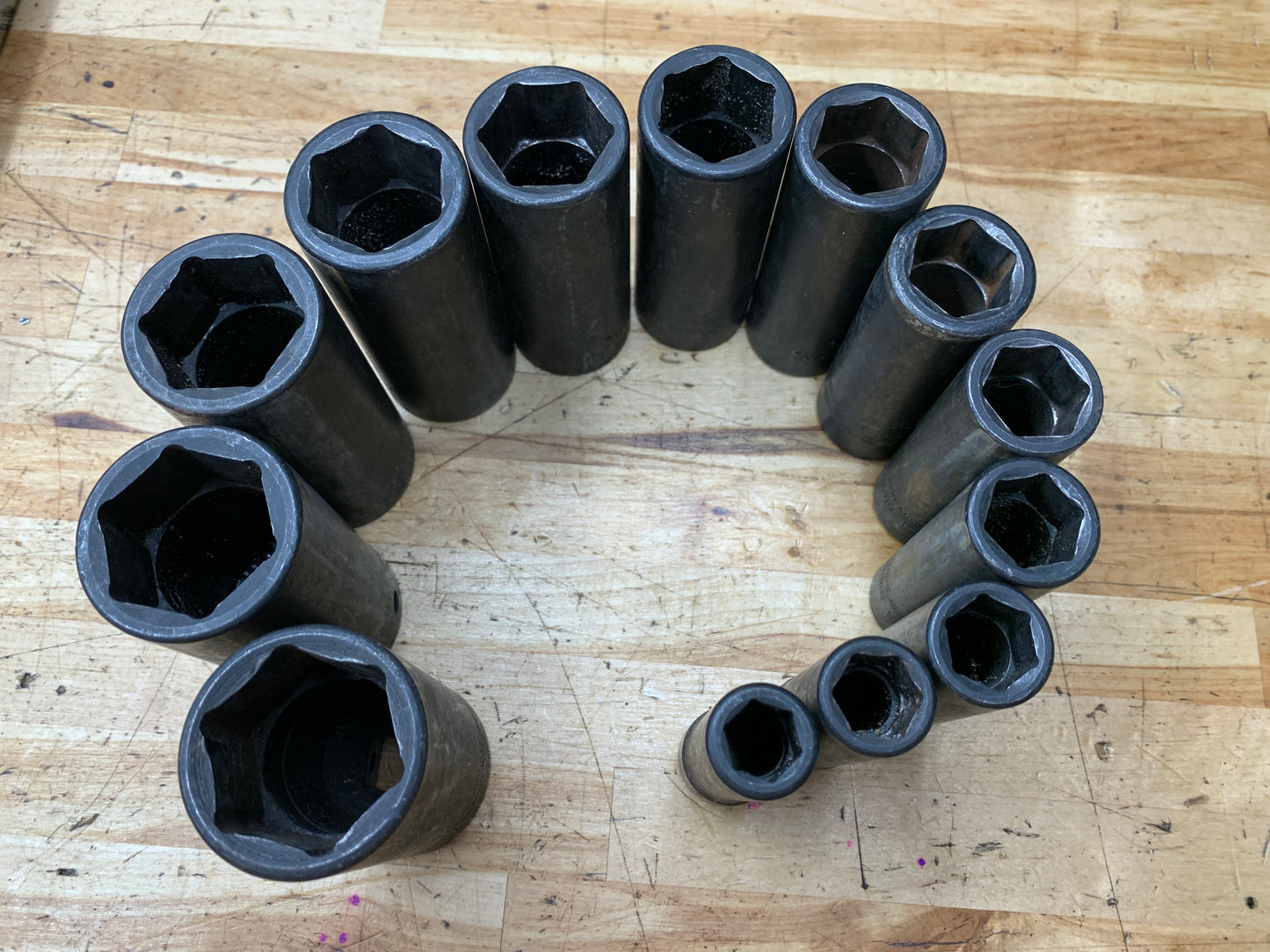 Snap On 1/2" SAE Deep Impact Socket Set 1/2"-1-1/4" 13pc USA 313SIMA
