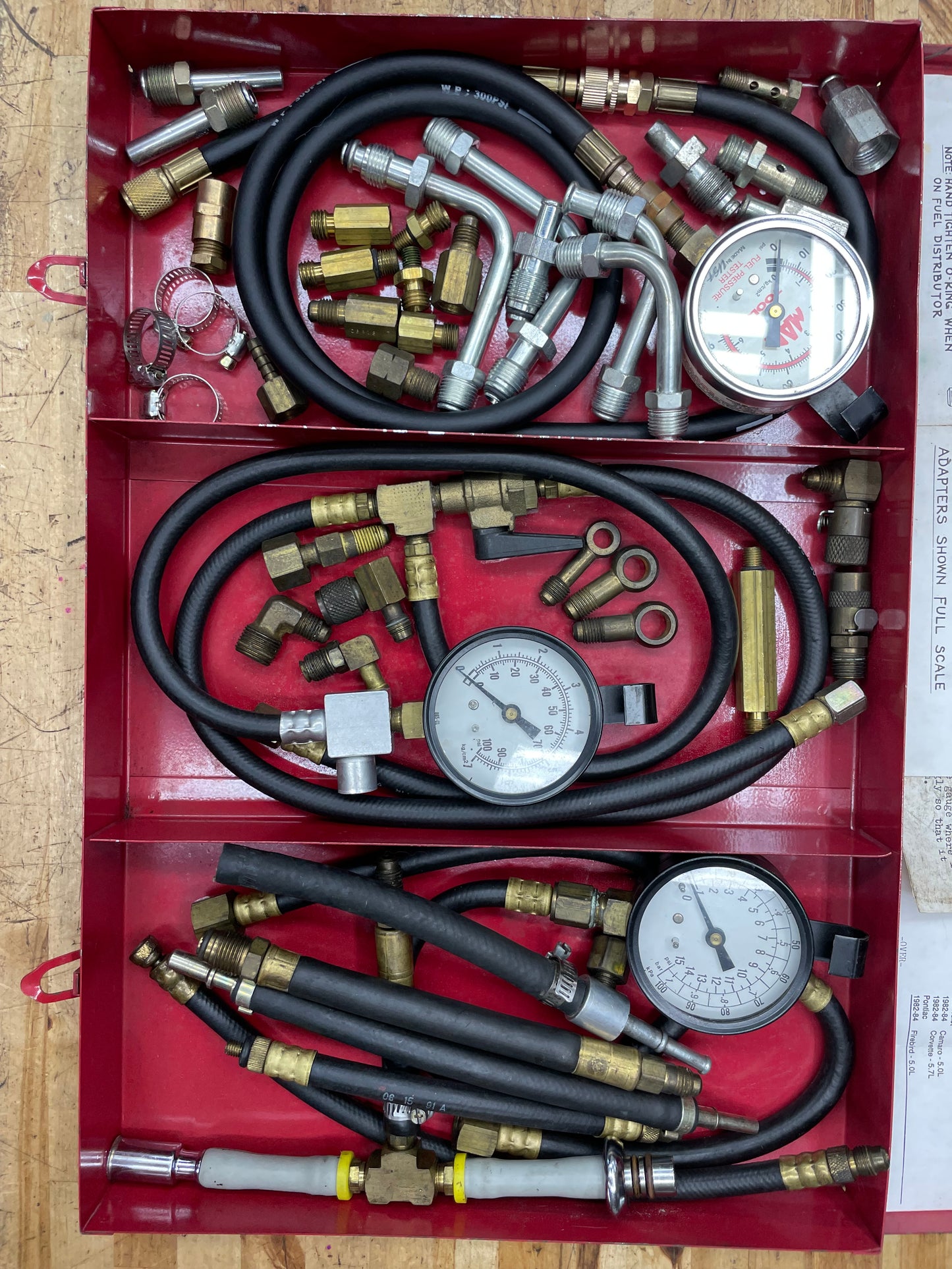Mac Tools Master Fuel  Pressure Gauge Test Kit  FIT343MD