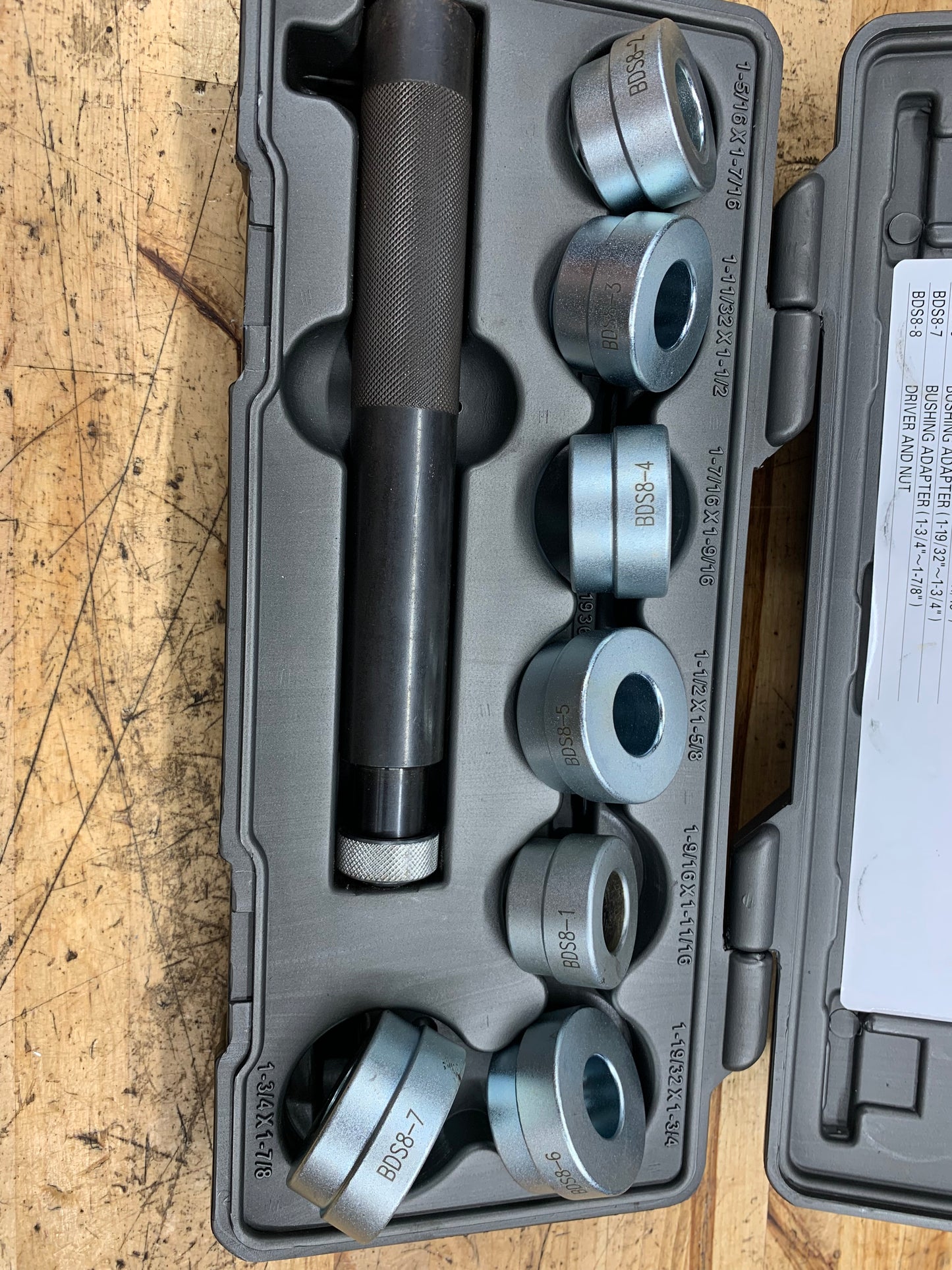 Matco Bushing Driver Set 8pc BDS8