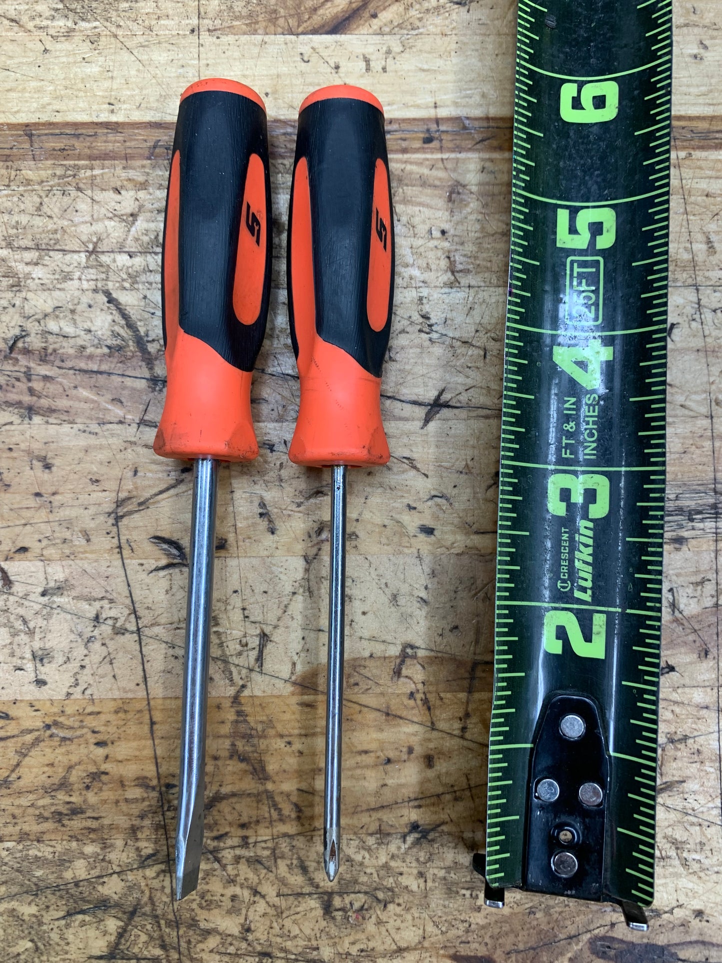 Snap On Mini Instinct Screwdriver Pair No.0 Phillips and 7/32" Flathead USA