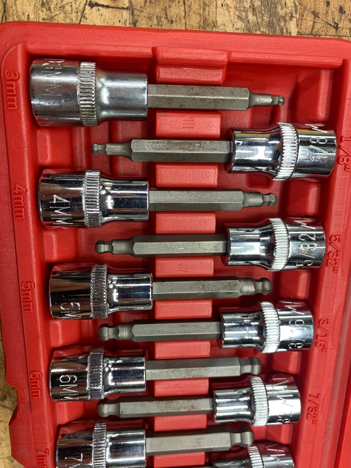 Mac Tools Ball End Hex Bit Socket Set SAE/Metric SXAB15B