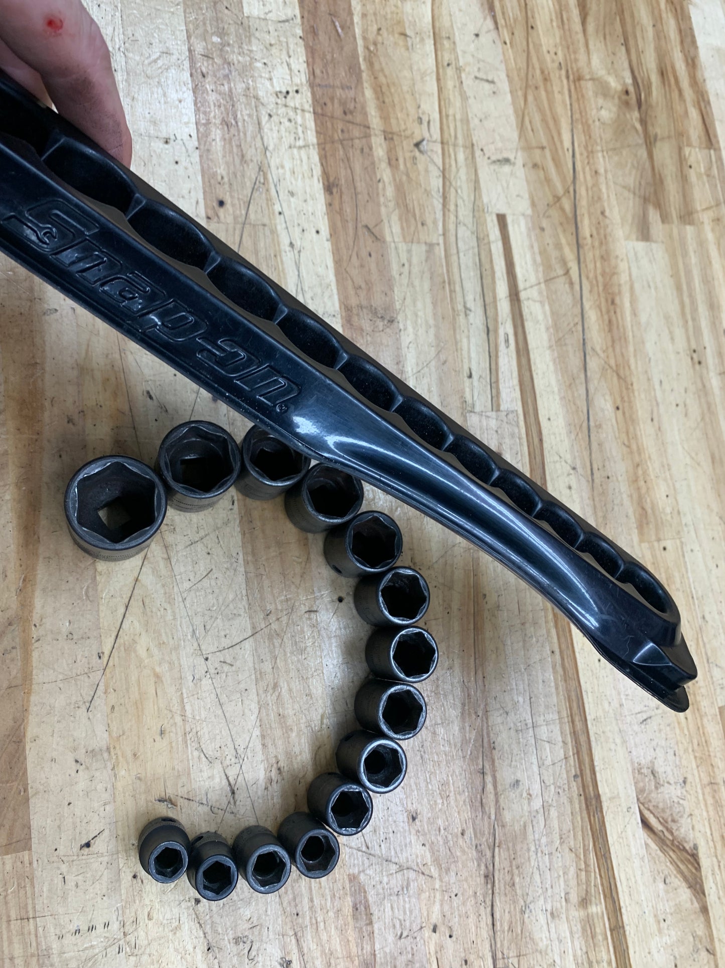 Snap On 14pc 3/8" Shallow Impact Metric Socket Set 214IMFMYA