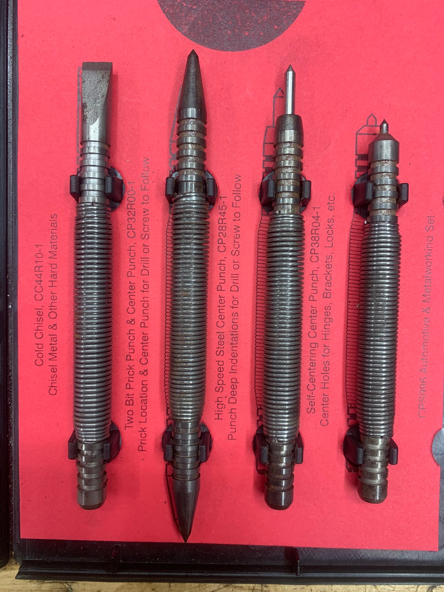 Mac Hammerless Spring Punch Set USA CPS996