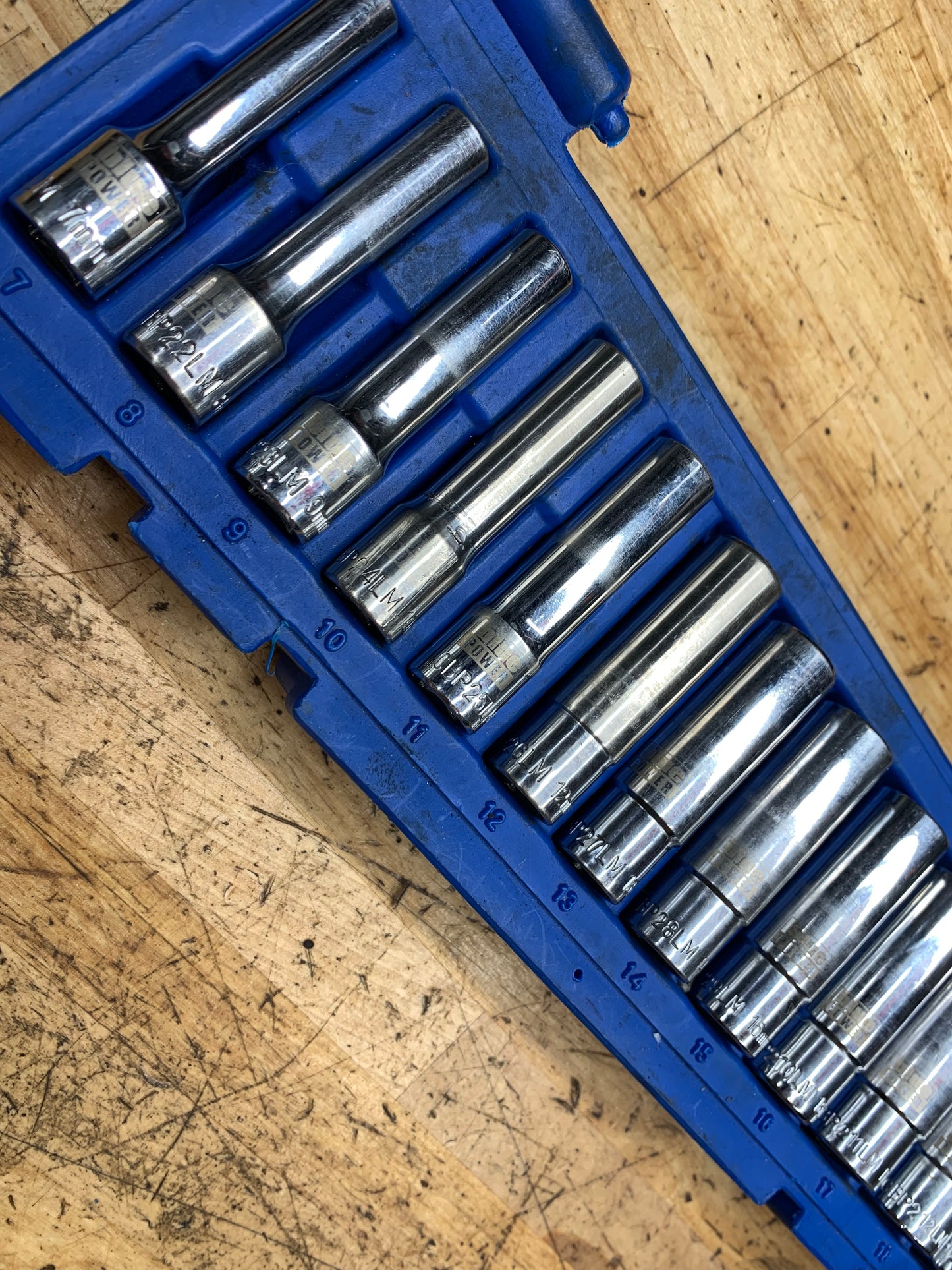 Blue Power by Cornwell 3/8” Metric Deep Socket Set CBP2LM
