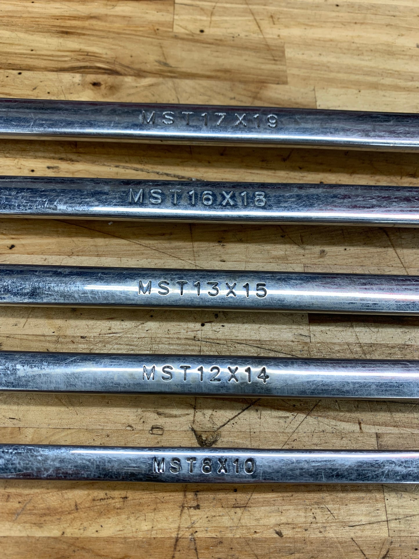 Monster XL Metric Flex Head Ratcheting Wrench Set 5pc 8-19mm