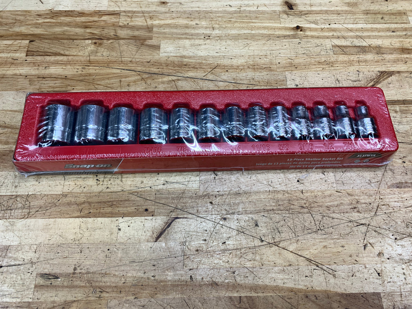 Snap on SAE 1/2” Drive Socket Set 13pc BRAND NEW 313TWYA
