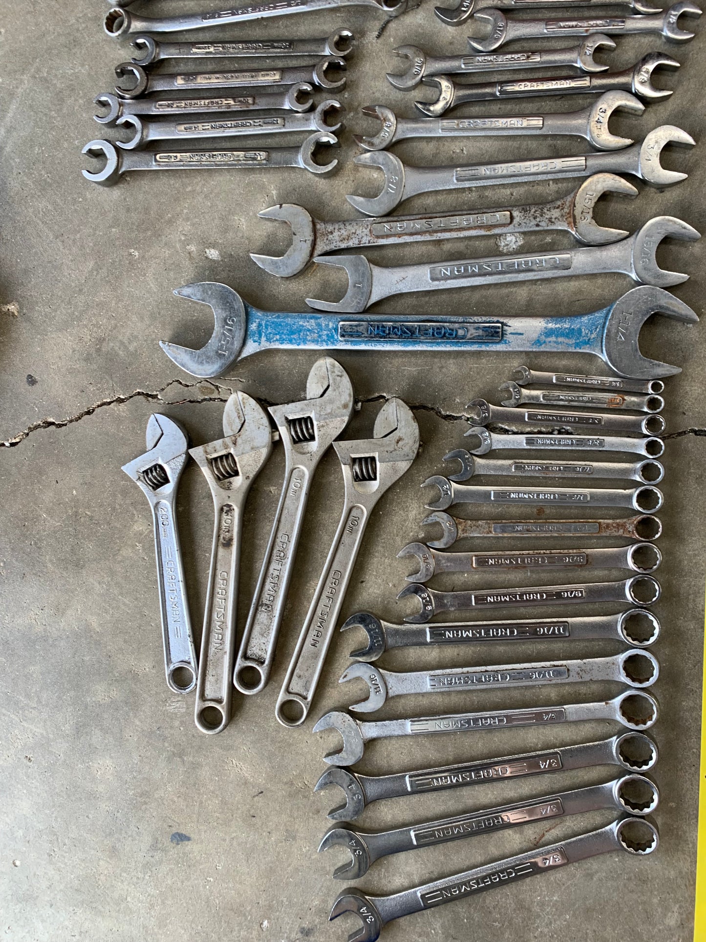 100% USA Craftsman Massive Tool Lot 13 COMPLETE WRENCH SETS SAE & Metric 196Pc