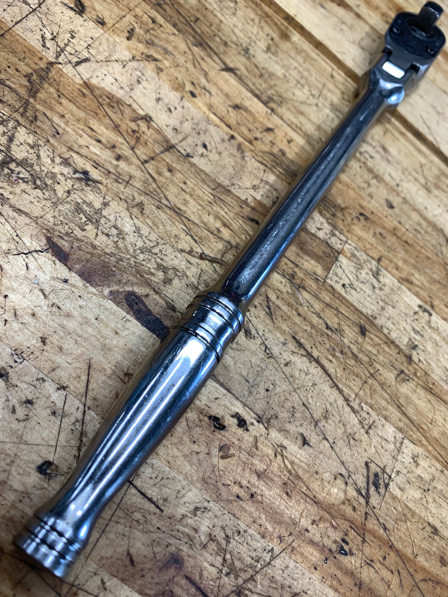 Snap On 3/8" Flex Head Chrome Ratchet USA FLF80A