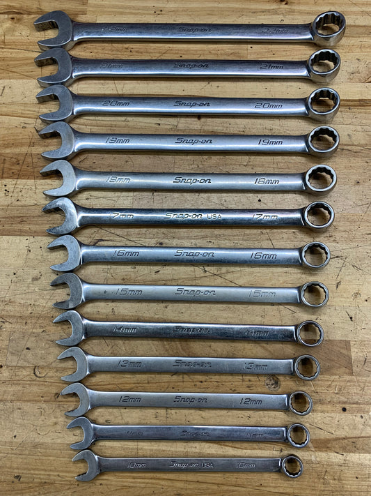 Snap On Metric Combo Wrench Set 10-22mm