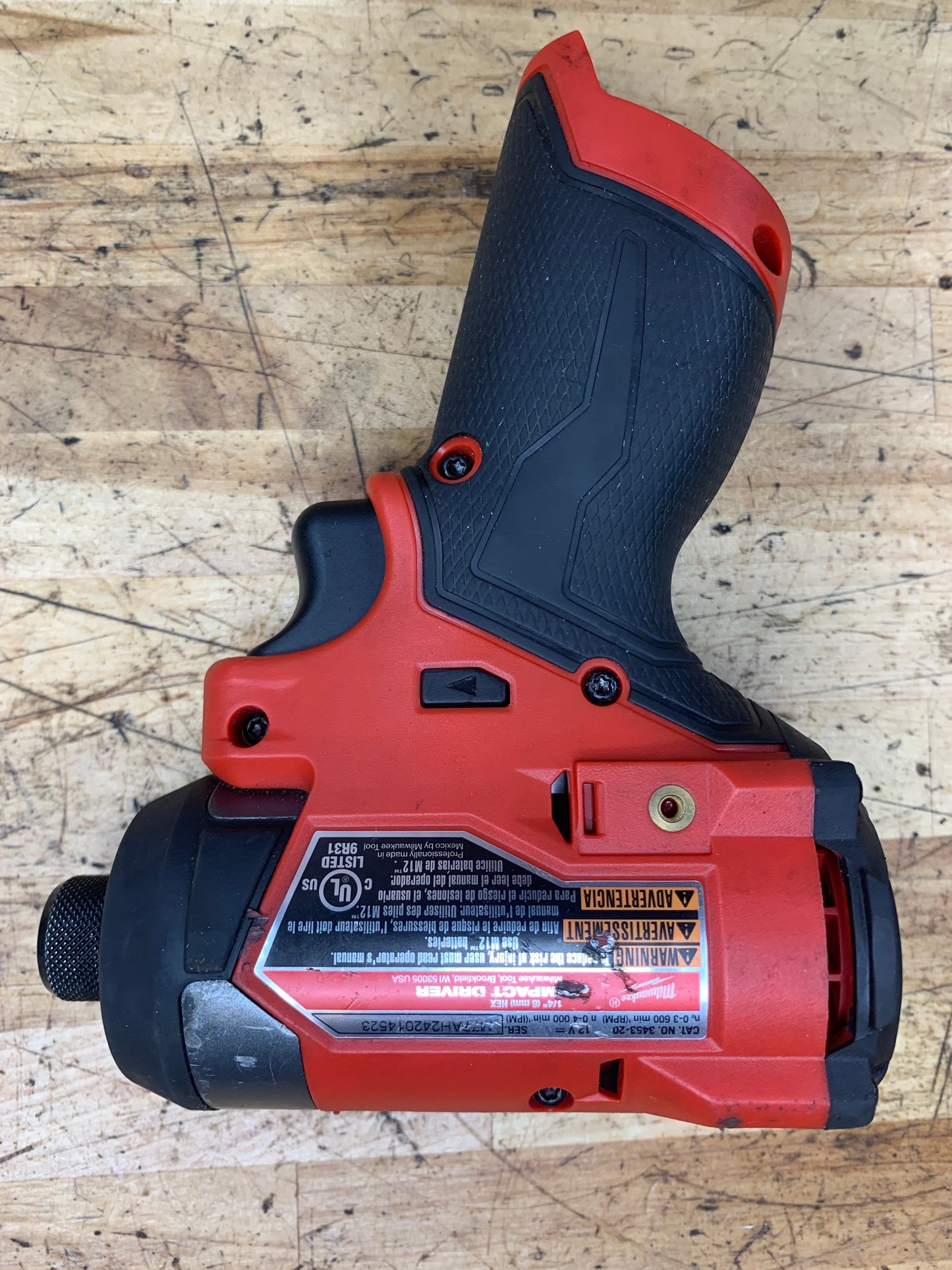 Milwaukee M12 Impact Driver 1/4” Internal Hex 3453-20