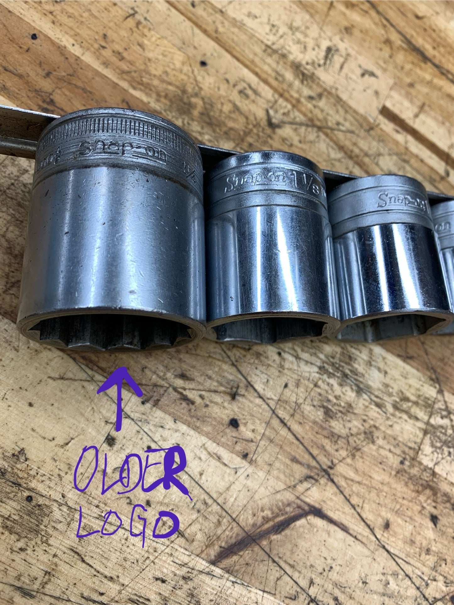 Snap On 1/2” SAE Shallow Socket Set 14pc USA