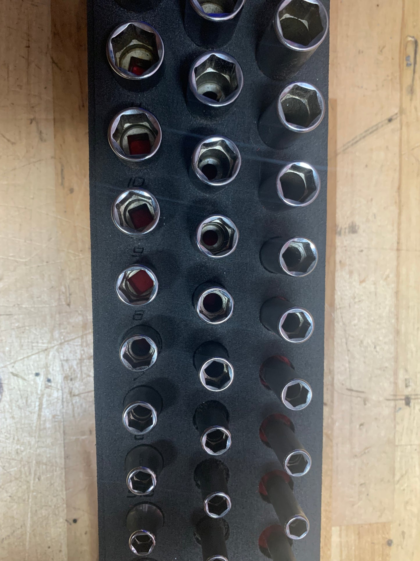 Snap On 1/4" Metric Master Socket Set in Foam. 142STMMSYFR1