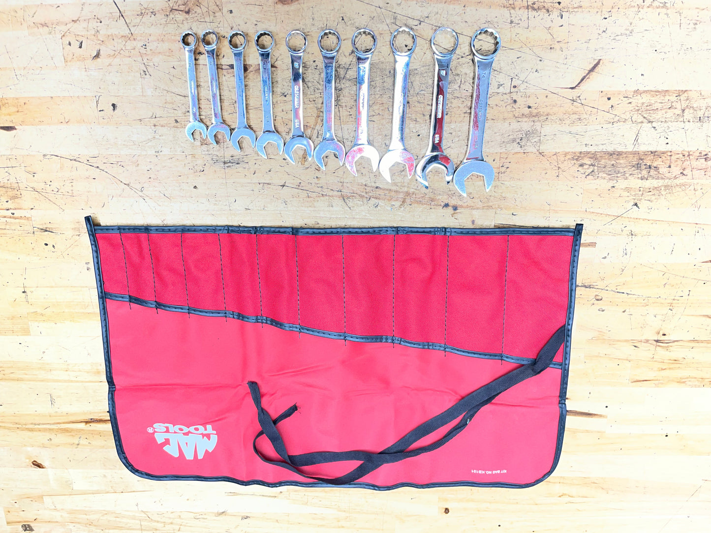 Mac Tools Metric Stubby Wrench Set 10pc 10-19mm USA SXSM102PTR